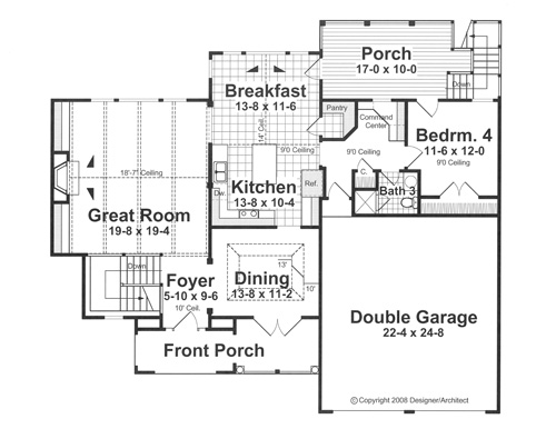 Main Level image of ASHER House Plan